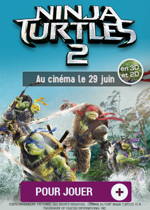 Jeu concours Tortue Ninja 2