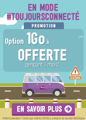  Option 1Go avec M6 mobile OFFERTE