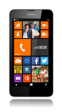 Nokia Lumia 635 Blanc M6 Mobile by Orange