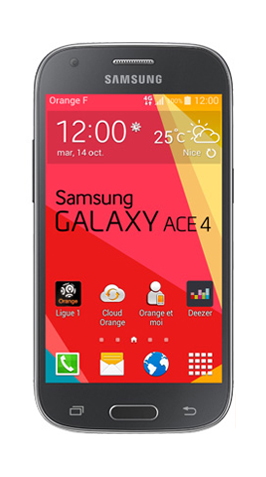 Samsung Galaxy Ace 4 noir M6 mobile by Orange