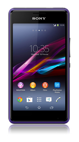 Sony Xperia E1 Violet avec M6 mobile by Orange
