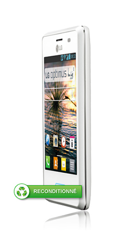 LG optimus L3 II blanc reconditionné avec M6 mobile