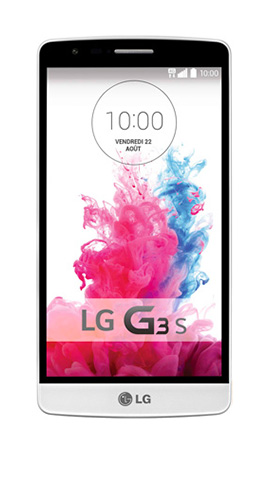 LG G3S blanc avec M6 mobile