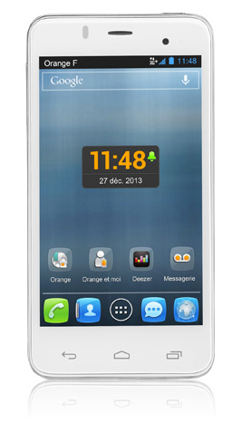 Alcatel one touch star blanc avec M6 mobile