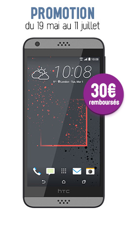 HTC 530 Anthracite avec M6 mobile