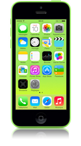 iPhone 5C vert avec M6 mobile