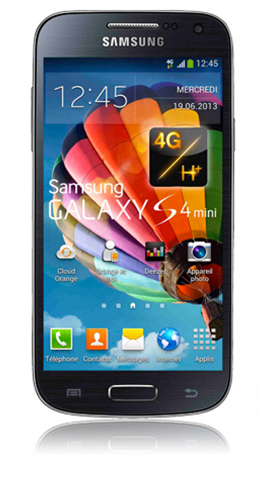 Samsung Galaxy S4 mini noir avec M6 mobile