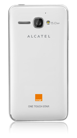  Alcatel one touch star blanc avec M6 mobile