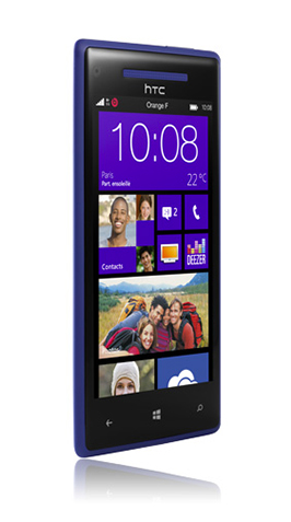 HTC Windows phone 8X Bleu avec M6 mobile