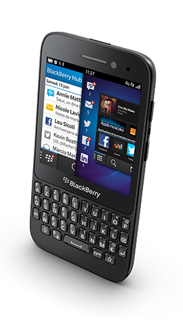 Le Blackberry Q5 Noir avec un forfait M6 Mobile !