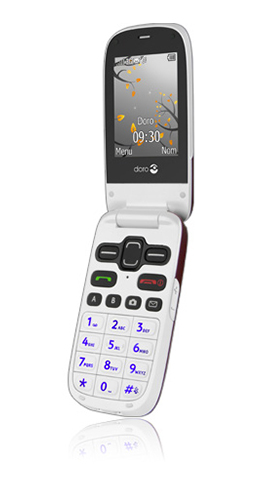 Doro easy 621 aubergine avec M6 mobile